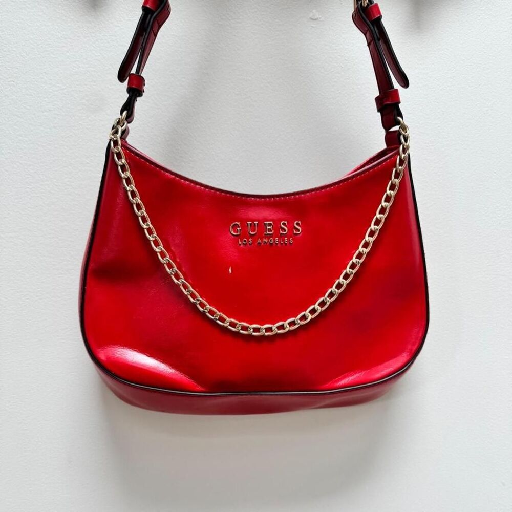Guess Y2K Patent Leather Shoulder Bag